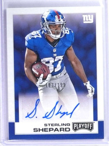 2016 Panini Playoff Sterling Shepard Rookie RC Autograph Auto #D183/199