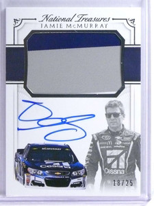 2016 National Treasures Jamie Mcmurray autograph auto sheet metal #D18/25