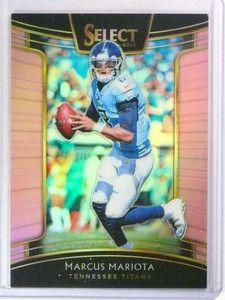 2018 Panini Select Pink Prizms Marcus Mariota #D05/10 #91