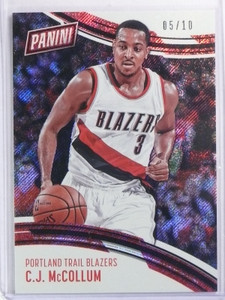 2016-17 Panini Day NBA Rapture CJ C.J. McCollum #D05/10 #29