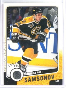 2000-01 UD Legends Legendary Collection Silver Sergei Samsonov #D029/100