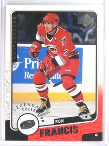 2000-01 UD Legends Legendary Collection Silver Ron Francis #D049/100