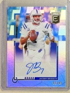 2020 Donruss Elite Football Signatures Jacoby Brissett Autograph Auto #/49