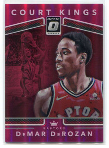 2017-18 Donruss Optic Court Kings Pink Refractor 25 DeMar DeRozan 7/25