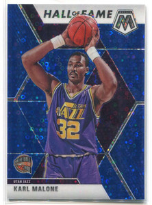 2019-20 Panini Mosaic Fast Break Blue 284 Karl Malone HOF 26/85 Hall Fame
