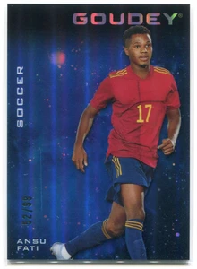 2021 Upper Deck Goodwin Champions Goudey Platinum Cosmic g19 Ansu Fati 52/99