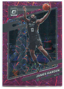 2021-22 Donruss Optic Pink Velocity Refractor 106 James Harden 52/79