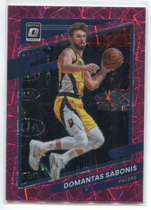 2021-22 Donruss Optic Pink Velocity Refractor 94 Domantas Sabonis 16/79