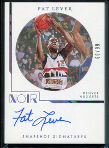 2021-22 Panini Noir Snapshots Signatures 9 Fat Lever Auto 60/99