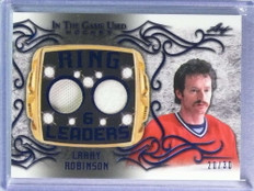 2020-21 ITG Used Ring Leaders Platinum Blue Larry Robinson Jersey Pad #20/30