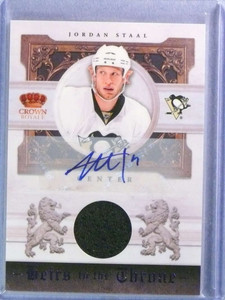 2010-11 Crown Royale Heirs To The Throne Jordan Staal Jersey Autograph #35/50