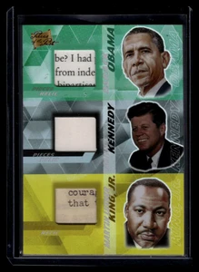 2021 Pieces of the Past Historical Edition Triple Relics 387 King Obama Kennedy