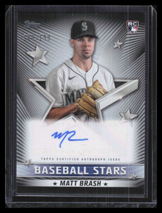 2022 Topps Update Stars Autographs Black BSAMB Matt Brash Rookie Auto 188/199