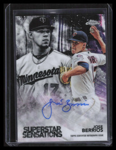 2018 Topps Chrome Superstar Sensations Autographs SSAJB Jose Berrios Auto 70/99