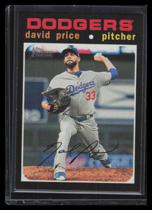 2020 Topps Heritage Action Variations 565 David Price SP