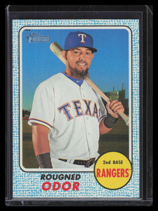 2017 Topps Heritage Blue 17 Rougned Odor /50