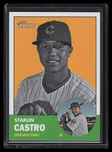 2012 Topps Heritage 193b Starlin Castro BW Color Swap Black and White SP