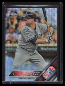 2016 Topps Chrome Blue Wave Refractor 22 Brian McCann 20/75