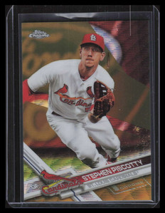 2017 Topps Chrome Gold Wave Refractor 56 Stephen Piscotty 33/50