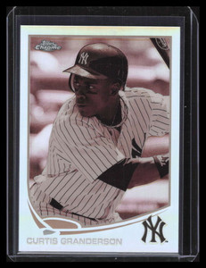 2013 Topps Chrome Sepia Refractor 195 Curtis Granderson 15/75