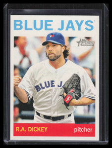 2013 Topps Heritage 464b R. A. Dickey Action Variation SP