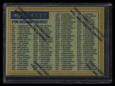 1996 Finest 191 Checklist G Gold Rare