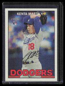 2016 Topps Heritage 701b Kenta Maeda Rookie Action SP