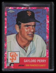 2022 Topps Chrome Platinum Toile Fucshia Atomic Refractor Gaylord Perry 11/100