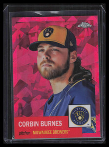 2022 Topps Chrome Platinum Red Atomic Refractor 456 Corbin Burnes 93/100