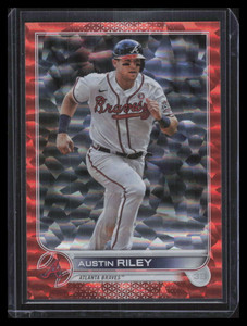 2022 Topps Orange Foilboard 115 Austin Riley 144/299