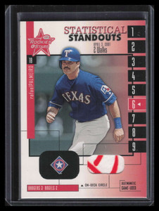 2001 Leaf Rookies Stars Statistical Standouts Rafael Palmeiro On-Deck Circle
