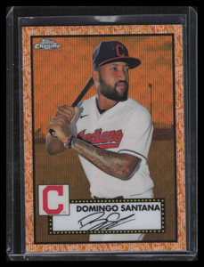 2021 Topps Chrome Platinum Rose Gold 70th Refractor 590 Domingo Santana 37/50