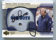 2004 Sweet Spot Signatures Gold SSBP Bill Parcells Auto 2/100