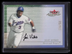 2001 Fleer Autographics Gold 102 Jose Vidro Auto 19/50