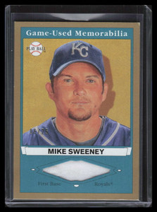 2003 Upper Deck Play Ball Game Used Tier 1 Gold ms1 Mike Sweeney Jersey 6/25
