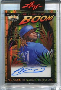 2023 Leaf Vibrance The Temple of Boom Gold ttbvg1 Vladimir Guerrero Jr. Auto 1/1