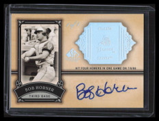 2005 SP Legendary Cuts Classic Careers Autograph Platinum BH Bob Horner Auto 1/1