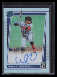 2021 Donruss Optic Rated Rookies Signatures Holo William Contreras Rookie Auto