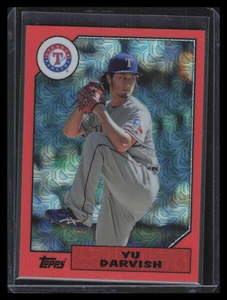 2017 Topps '87 Topps Silver Pack Chrome Orange Refractor 87yd Yu Darvish 23/75