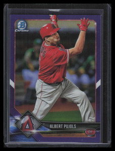 2018 Bowman Chrome Purple Refractor 29 Albert Pujols 16/250