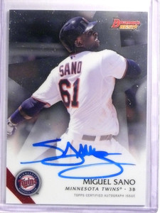 2015 Bowman's Best Miguel Sano Best of '15 Autograph Auto #B15MS