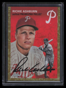 2023 Topps Chrome Platinum Toile Cream Gold Refractor 58 Richie Ashburn 10/50