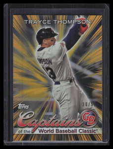 2023 Topps World Captains of the Classic Gold Rainbow Foil Trayce Thompson 30/50
