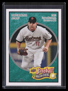 2008 Upper Deck Heroes Sea Green 74 Lance Berkman 87/99