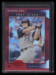2001 Leaf Certified Materials Mirror Red 6 Troy Glaus 60/75