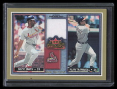 2002 Fleer Fall Classics Rival Factions 59 Ozzie Smith Alan Trammell Jersey /250