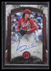 2022 Topps Museum Collection Archival Autographs Copper Luis Castillo Auto 36/50