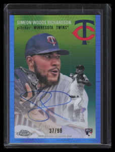 2023 Topps Chrome Platinum Blue Refractor Simeon Woods Richardson RC Auto 37/99