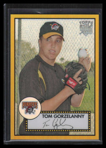 2006 Topps '52 Chrome Gold Refractor 62 Tom Gorzelanny Rookie 9/52