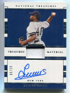 2020 National Treasures Treasured Signatures Luis Severino Jersey Auto 85/99